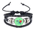 Designer Worked Hard Paint Seriously Bracelet Braided Leather Woven Rope Wristband
