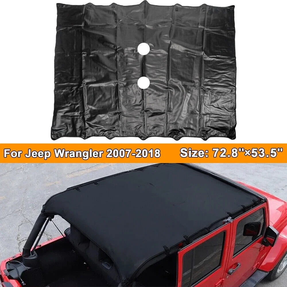 Stylish Leather Top Sunshade to Shield Your Jeep Wrangler JK JKU 07-18 NEW from the Sun - Quality Guaranteed