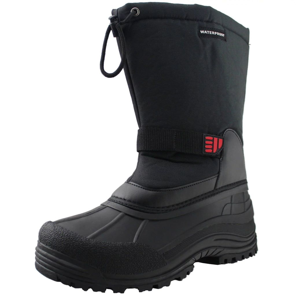 Tanleewa Men's Winter Boots Liquid Insulated Snow Boots Anti-Slip Shoe Size 11.5 Adult Male
