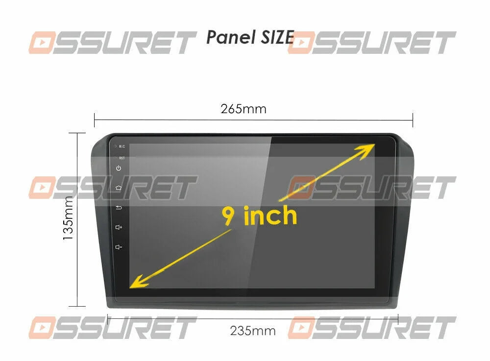 For Mazda 3 2004-2009 9" Android 12 Wifi 2+32GB RDS Car Radio Stereo Head Unit Carplay GPS Navigation