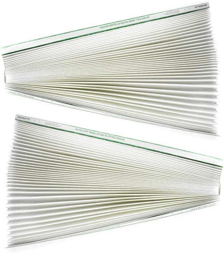 HQRP 2-Pack Whole House Air Purifier Filter compatible with Aprilaire Space Gard 2200 2250 Part #201, Replacement for Lennox PMAC-20C Part #X0445