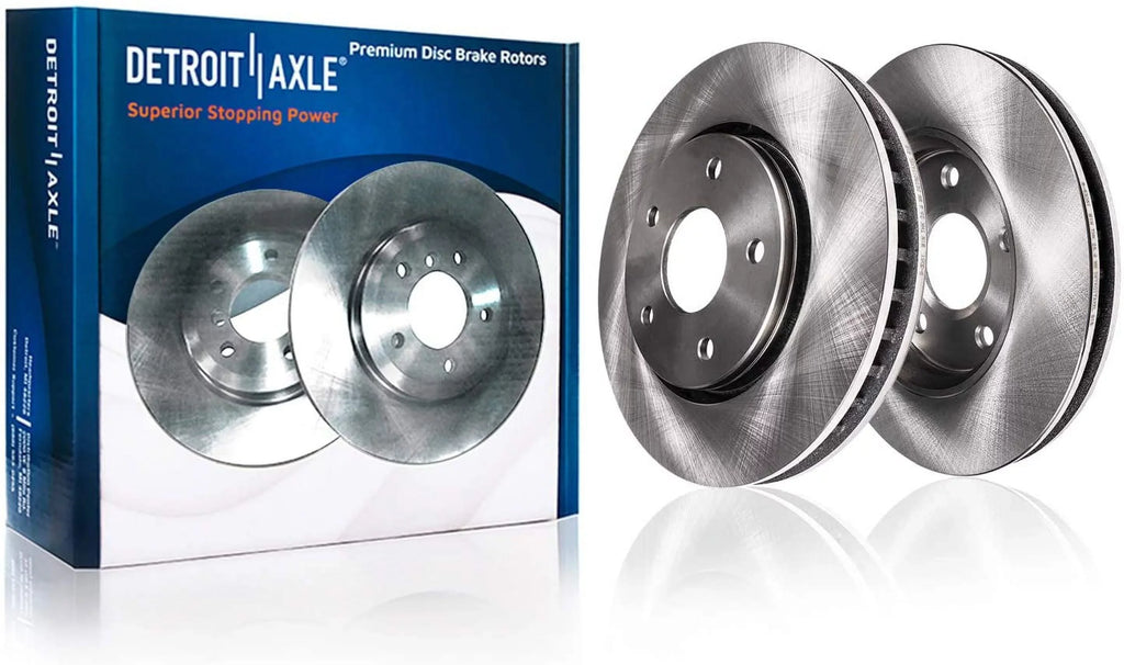 Detroit Axle - Rear Brake Kit for 2003-2011 Ford Crown Victoria Mercury Grand Marquis, 2003-2004 Mercury Marauder Brake Rotors and Ceramic Brakes Pads Replacement: 11.61" Rotors
