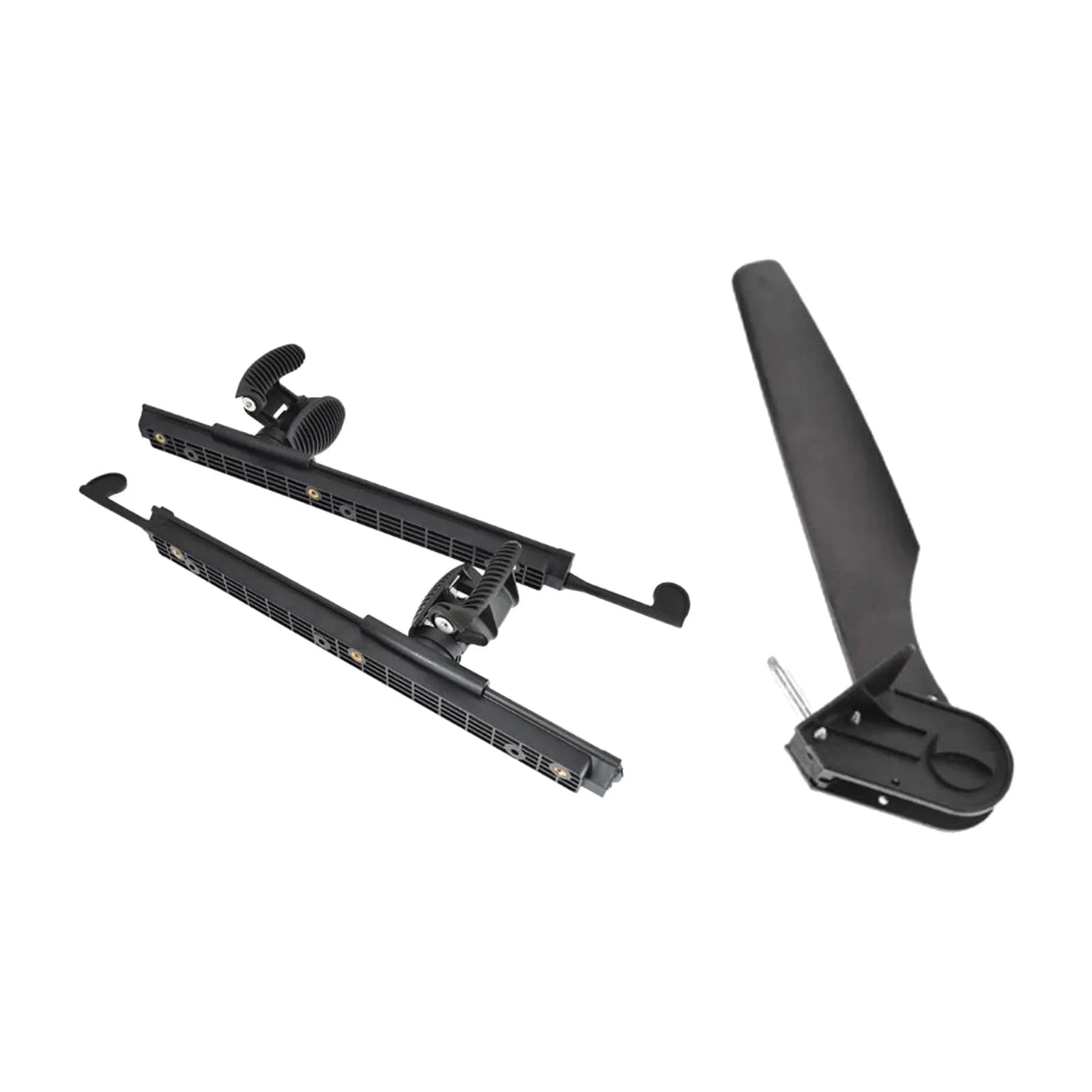 kesoto Kayak Rudder Kayak Foot Pegs Boat Tail Liquid Rudder with Foot Brace Pedals for Fishing Boat Canoeing Marine Accessories
