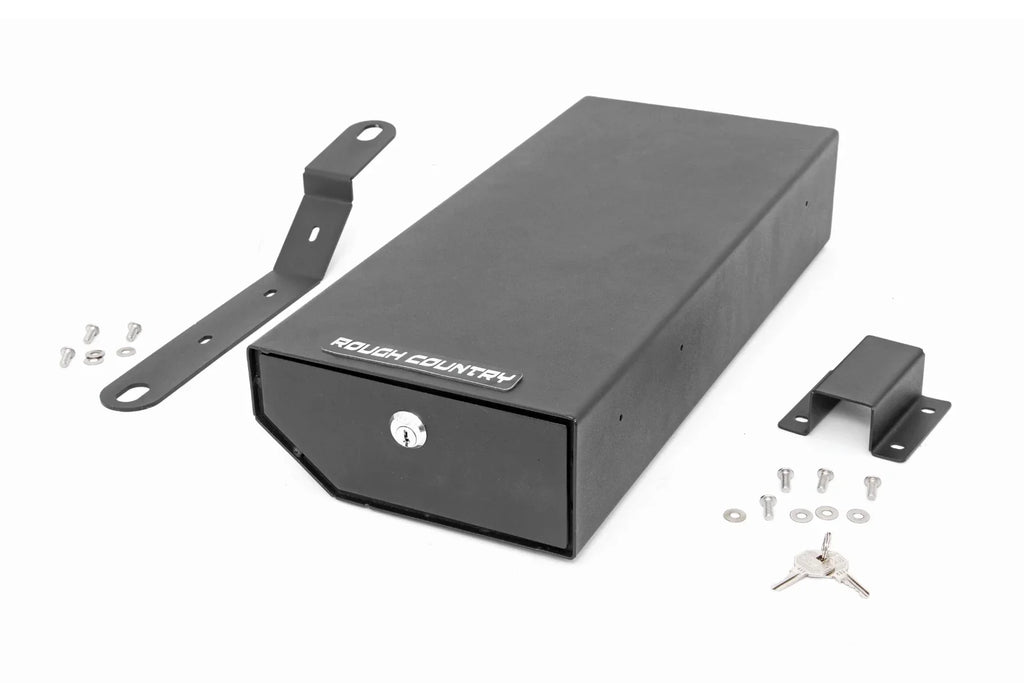 Rough Country Under Seat Lock Box for 2007-2018 Jeep Wrangler JK/JKU - 99035