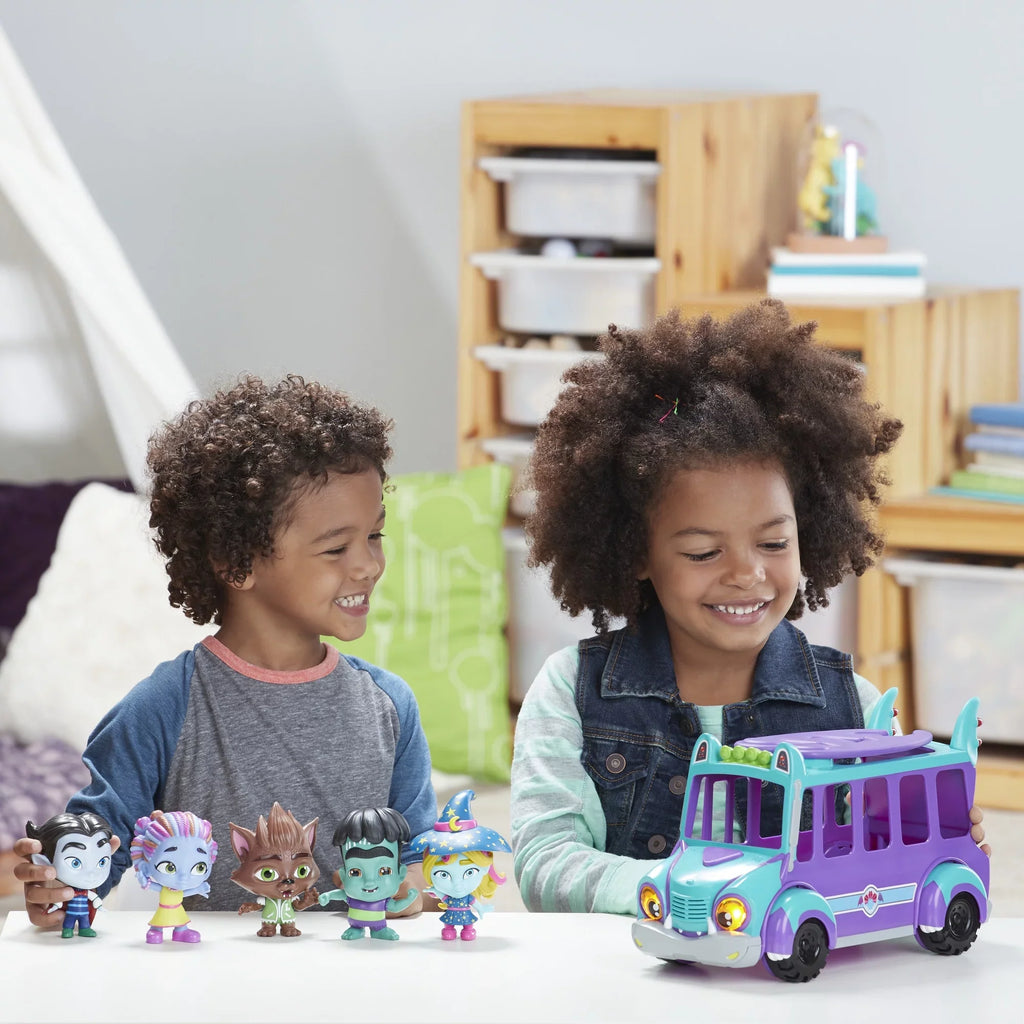 Netflix Super Monsters GrrBus Monster Bus Toy with Lights, Sounds, and Music Ages 3 and Up