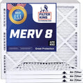 Filter King 22x38.5x1 Air Filter | 4-PACK | MERV 8 HVAC Pleated A/C Furnace Filters | MADE IN USA | Actual Size: 22 x 38.5 x .75"