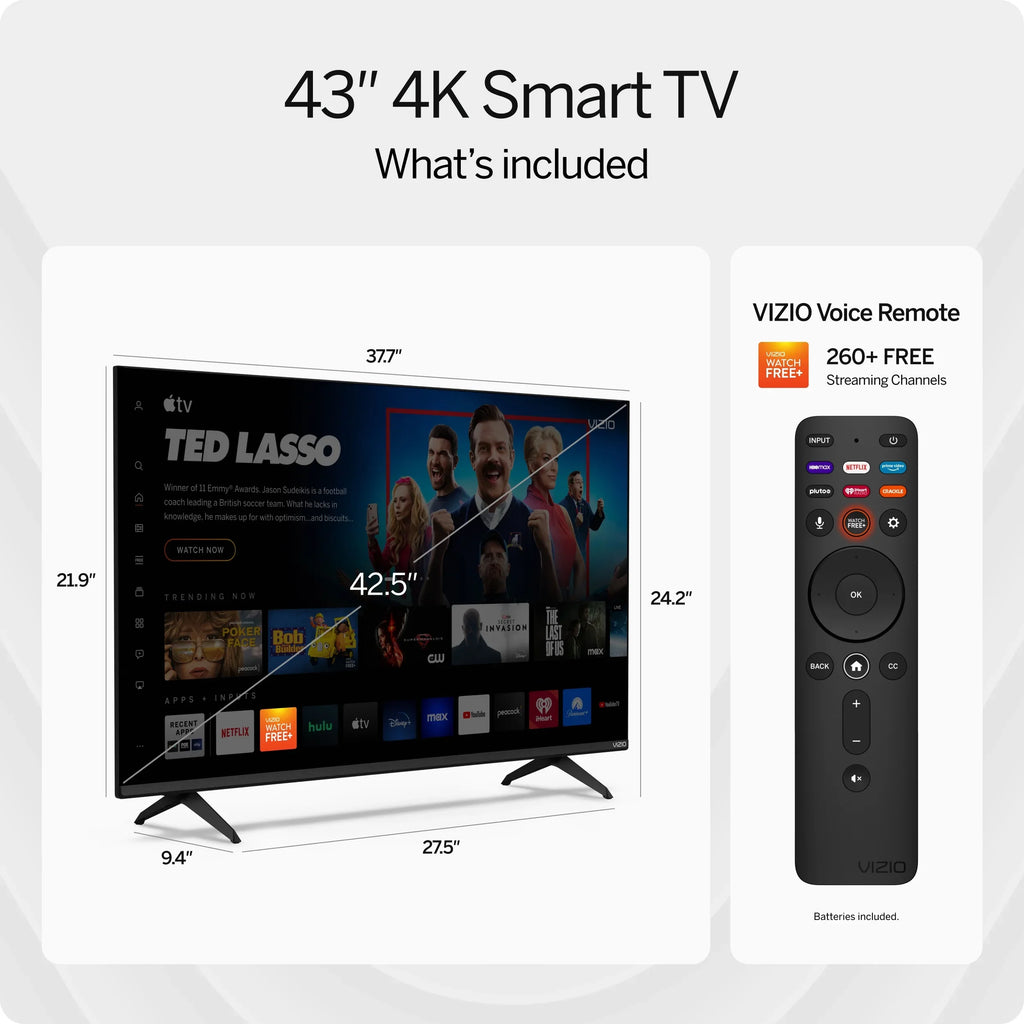 VIZIO 43" Class V-Series 4K LED HDR Smart TV 2023 V435M-K04