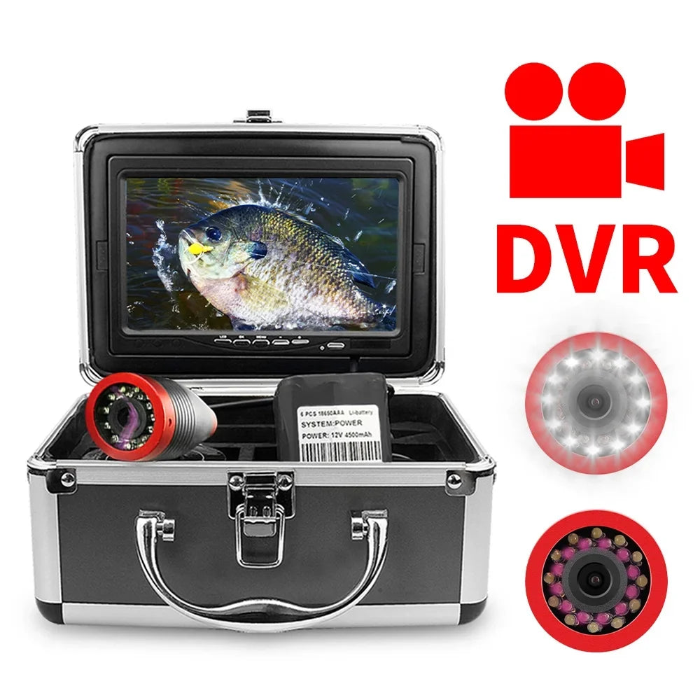 Erchang 7 Inch DVR Liquid Fishing Camera for Lake Sea Fishing, Portable Video Fish Finder