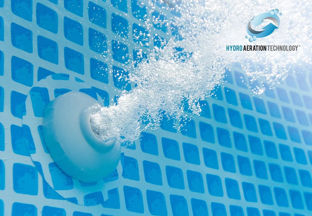 Intex 26701EH 10ft x 30in Prism Frame Above Ground Circle Swimming Pool & Filter Pump, Gray