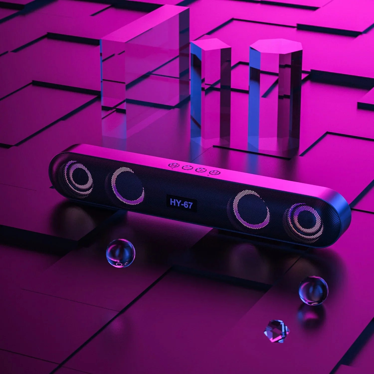 6D Surround Bluetooth Speaker Stereo Subwoofer Home Wireless Computer Sound Bar