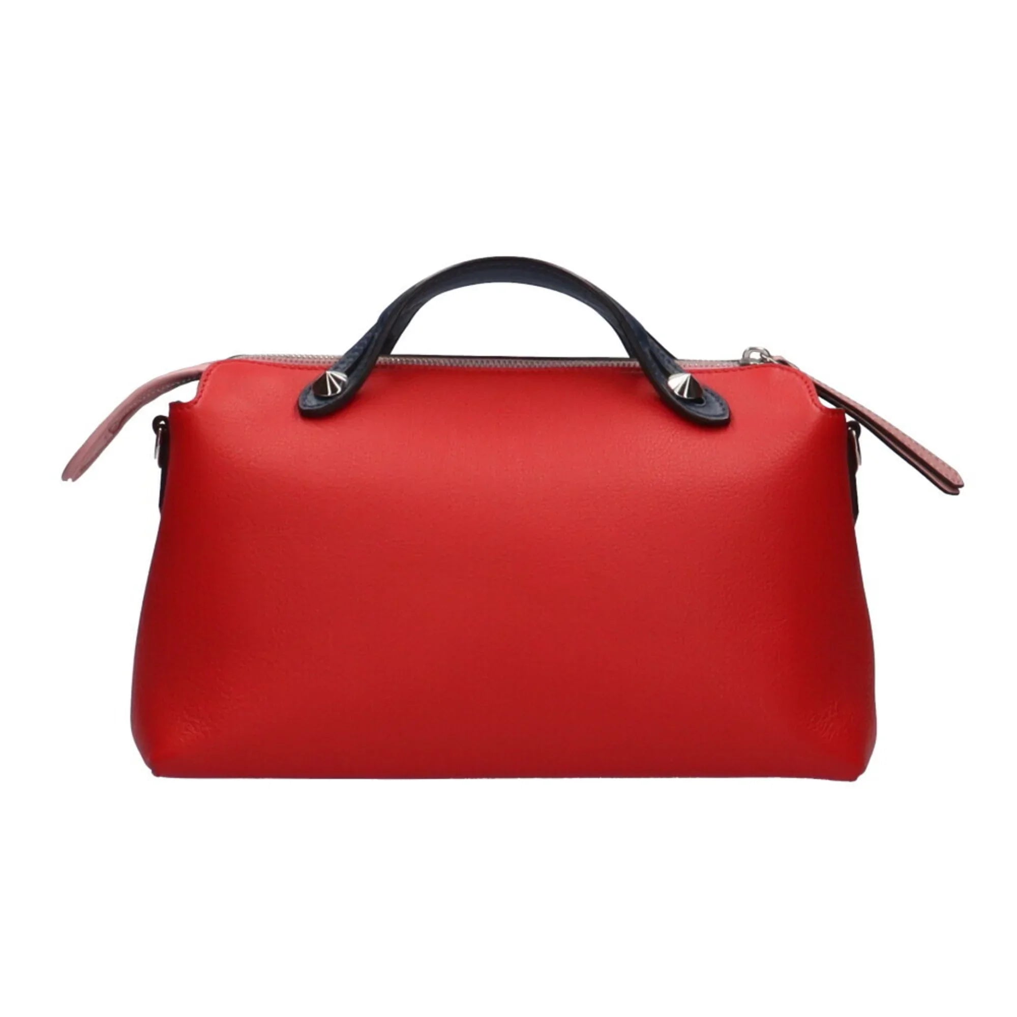 Pre-Owned Fendi FENDI visor way shoulder bag leather red ladies (Good)