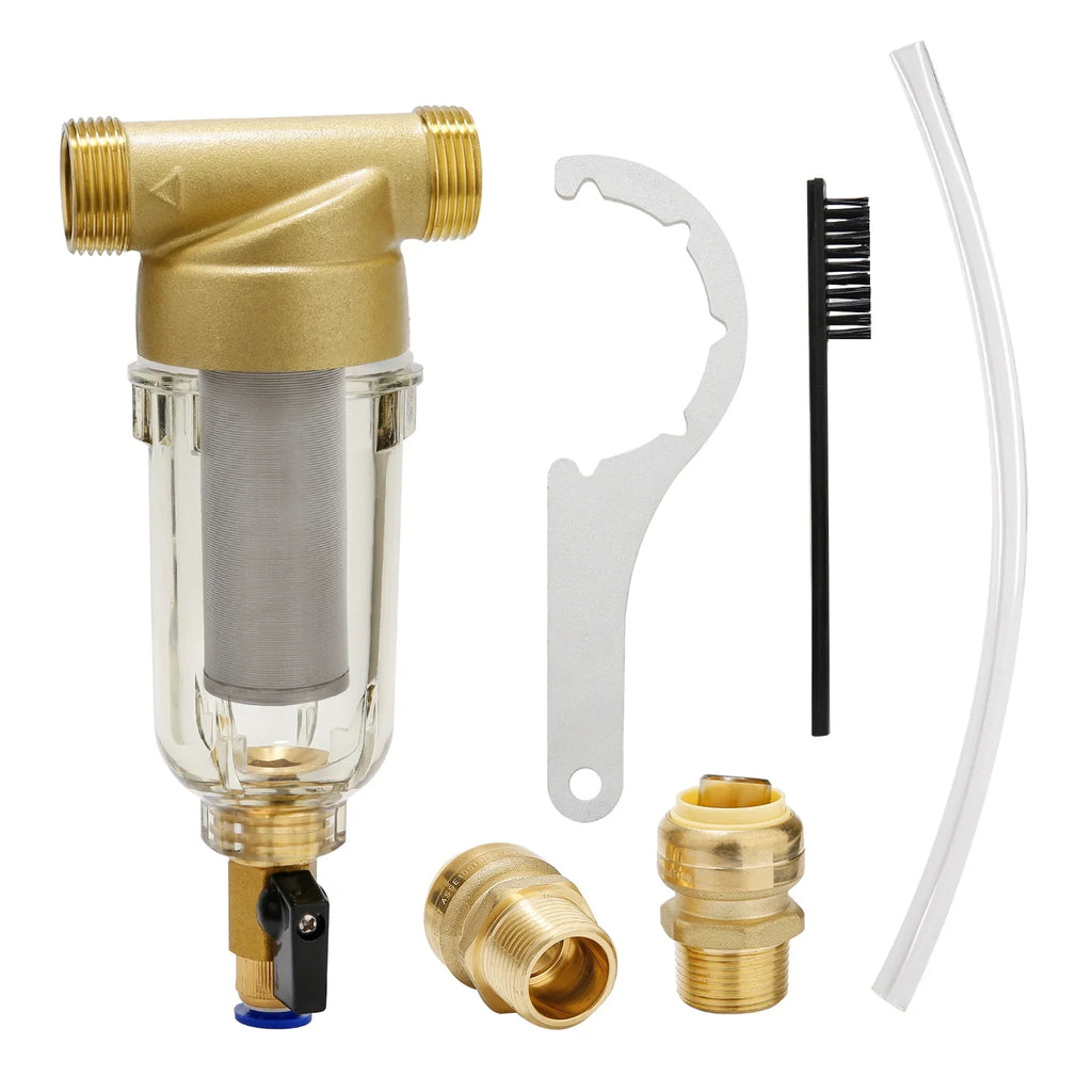 Watflow Spin Down Sediment Filter, Whole House Liquid Filter, Sediment Fluid Filter, Home Liquid Filter, 100 Micron