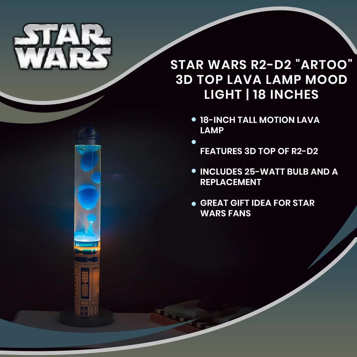 Star Wars R2-D2 "Artoo" 3D Motion Lamp Mood Light | 18 Inches
