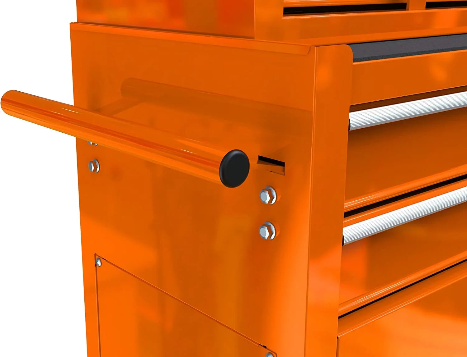 LoLado 8 Drawer Rolling Tool Chest with Wheels, High Capacity Tool Storage Cabinet & Tool Box Cart, Lockable Rolling Tool Chest with Drawers, Toolbox Organizer for Garage Warehouse Workshop - Orange