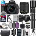 D5600 DSLR Camera + 18-55mm VR + 500mm Lens + Filter Kit + 1yr Warranty