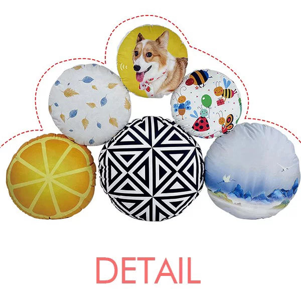 Slovakia Flag Facial Painting Makeup Cap Round Throw Pillow Home Decoration Cushion