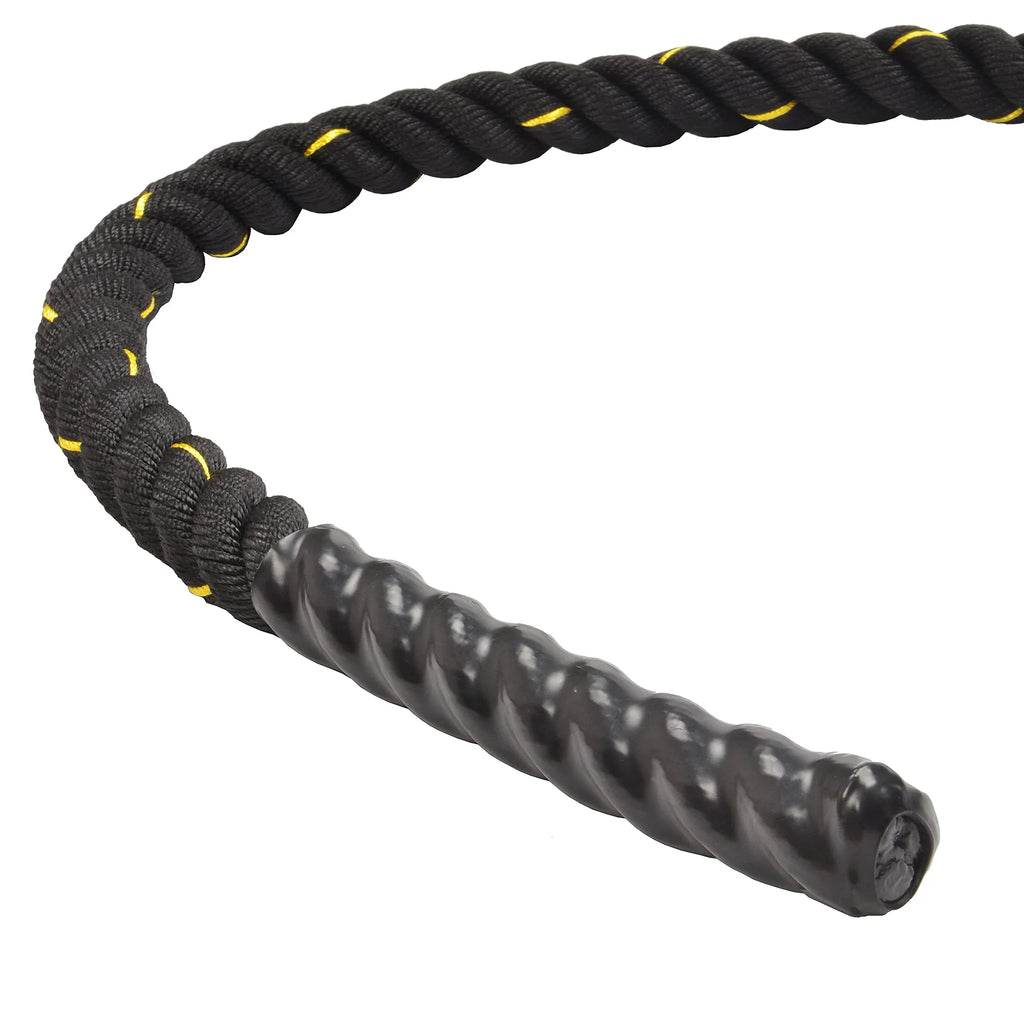 BalanceFrom Battle Rope 1.5 Inch Diameter Poly Dacron 50 FT Length, Heavy Ropes for Home Gym and Workout