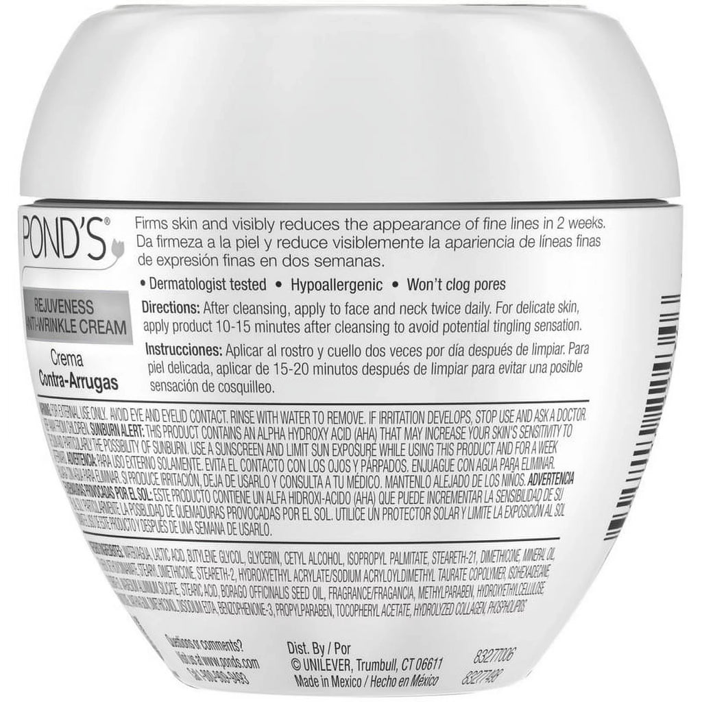Pond's Rejuveness Anti-Wrinkle Cream, 7 oz (Pack of 2)
