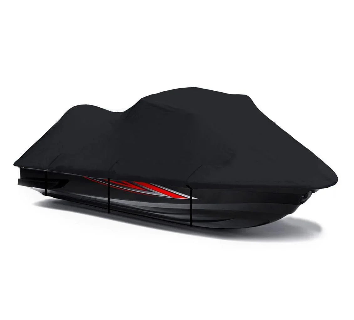 BLACK TOP OF THE LINE JET SKI Cover Compatible for Kawasaki STX 2009 2010 Jet Ski Cover PWC Covers