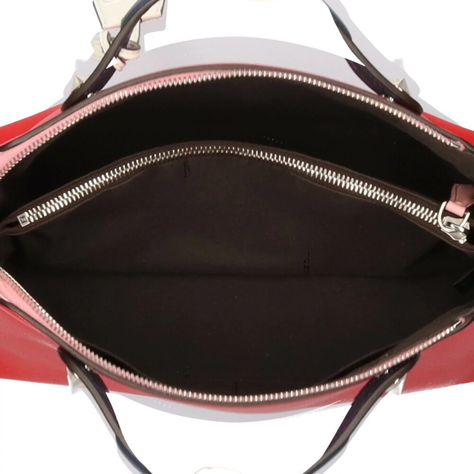 Pre-Owned Fendi FENDI visor way shoulder bag leather red ladies (Good)