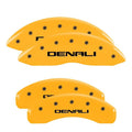 MGP 4 Caliper Covers Engraved Front & Rear MGP Yellow finish black ch Fits select: 2013 CHRYSLER 300, 2012 CHRYSLER 300C LIMITED