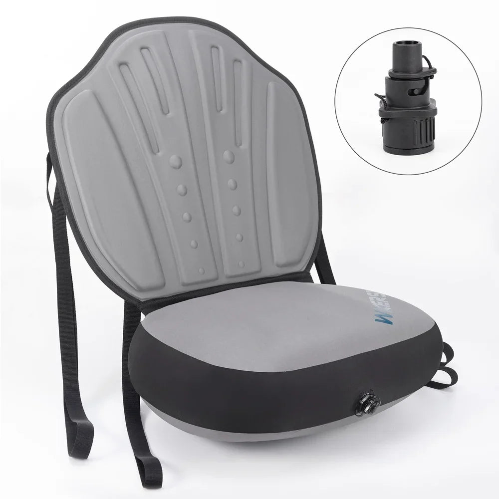 WKERSIY Detachable Kayak Seat with Back Support Inflatable Paddle Board Adjustable Seat Comfortable Kayaking Accessory
