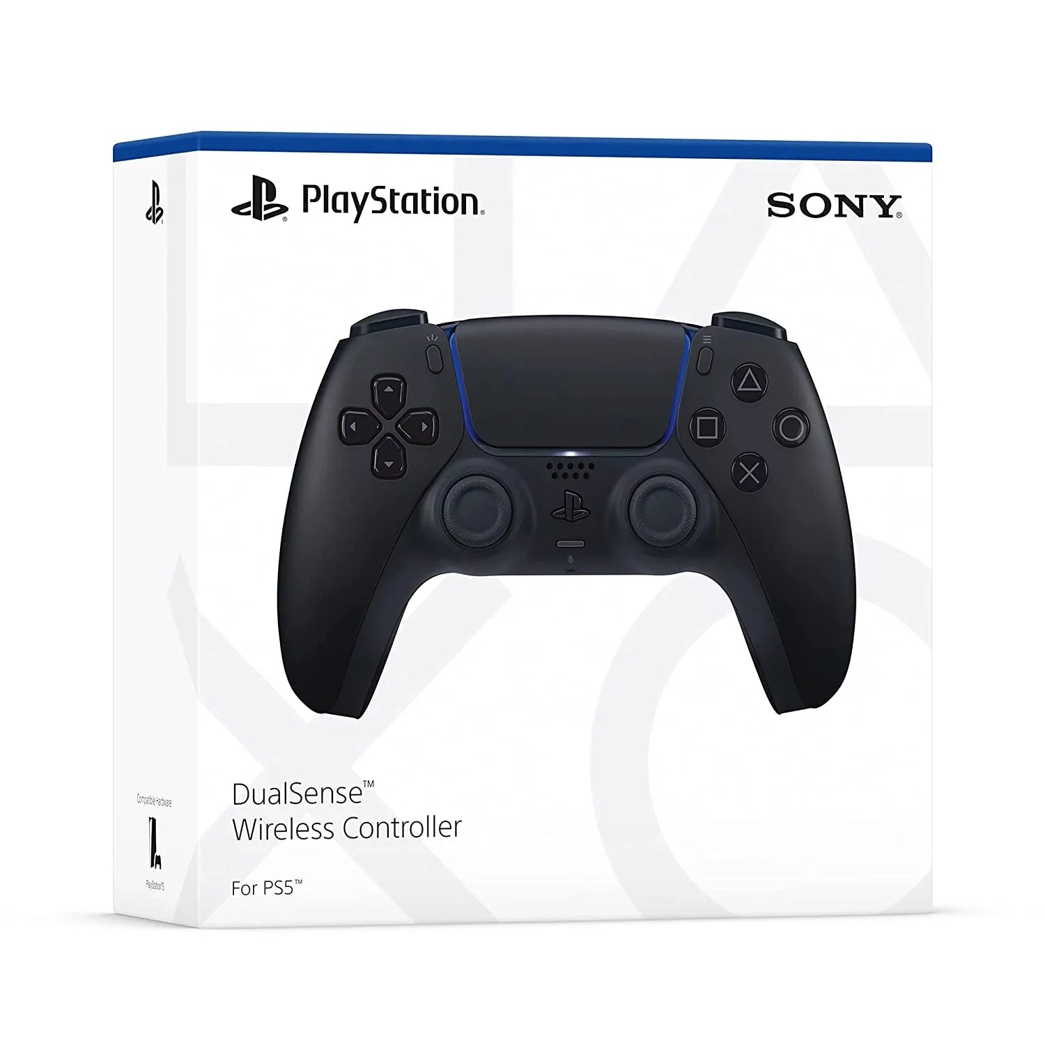 Dual Sense Black Gaming Controller For PS5 Console + Wired Earbuds BOLT AXTION Bundle Like New