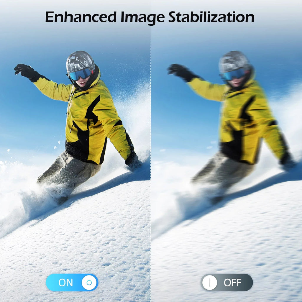 Campark 4K 30FPS Action Camera 20MP Sports Camera 131 Ft Fluid Fluid Camera WiFi Vlog Camera EIS 4.0 Zoom Support External Mic Remote Control
