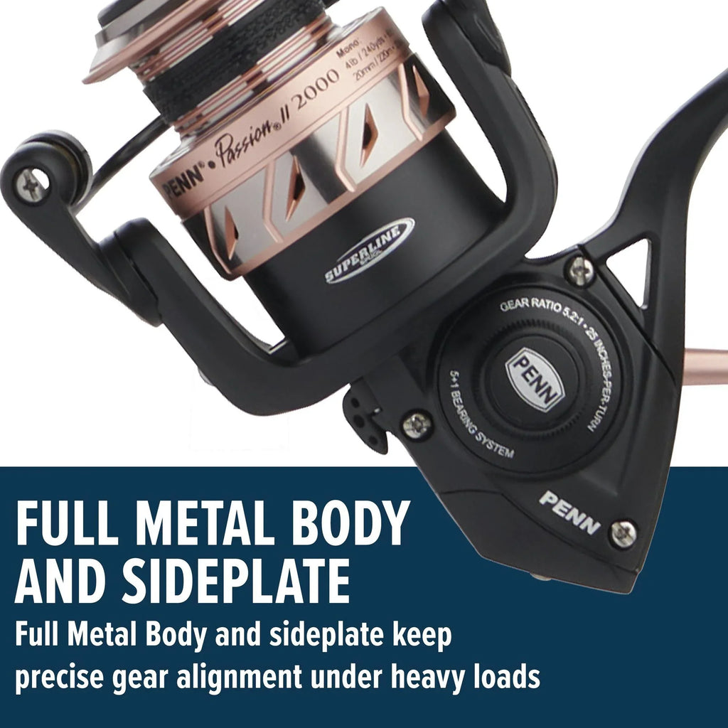 PENN 6'6" Passion II Spinning Combo, Reel Size 2000