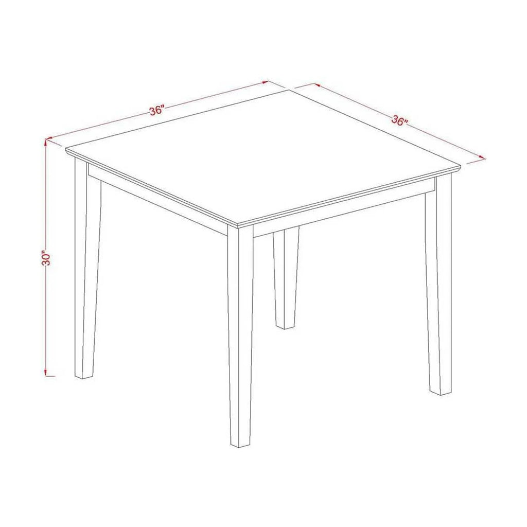 East West Furniture 3 Piece Kitchen Table & Chairs Set