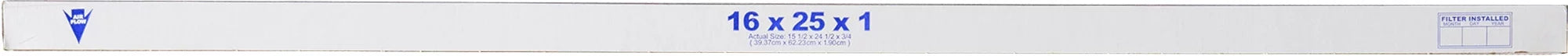 16x25x1 (15_1/2x24_1/2) Pleated MERV 12 Air Filters 6 Pack