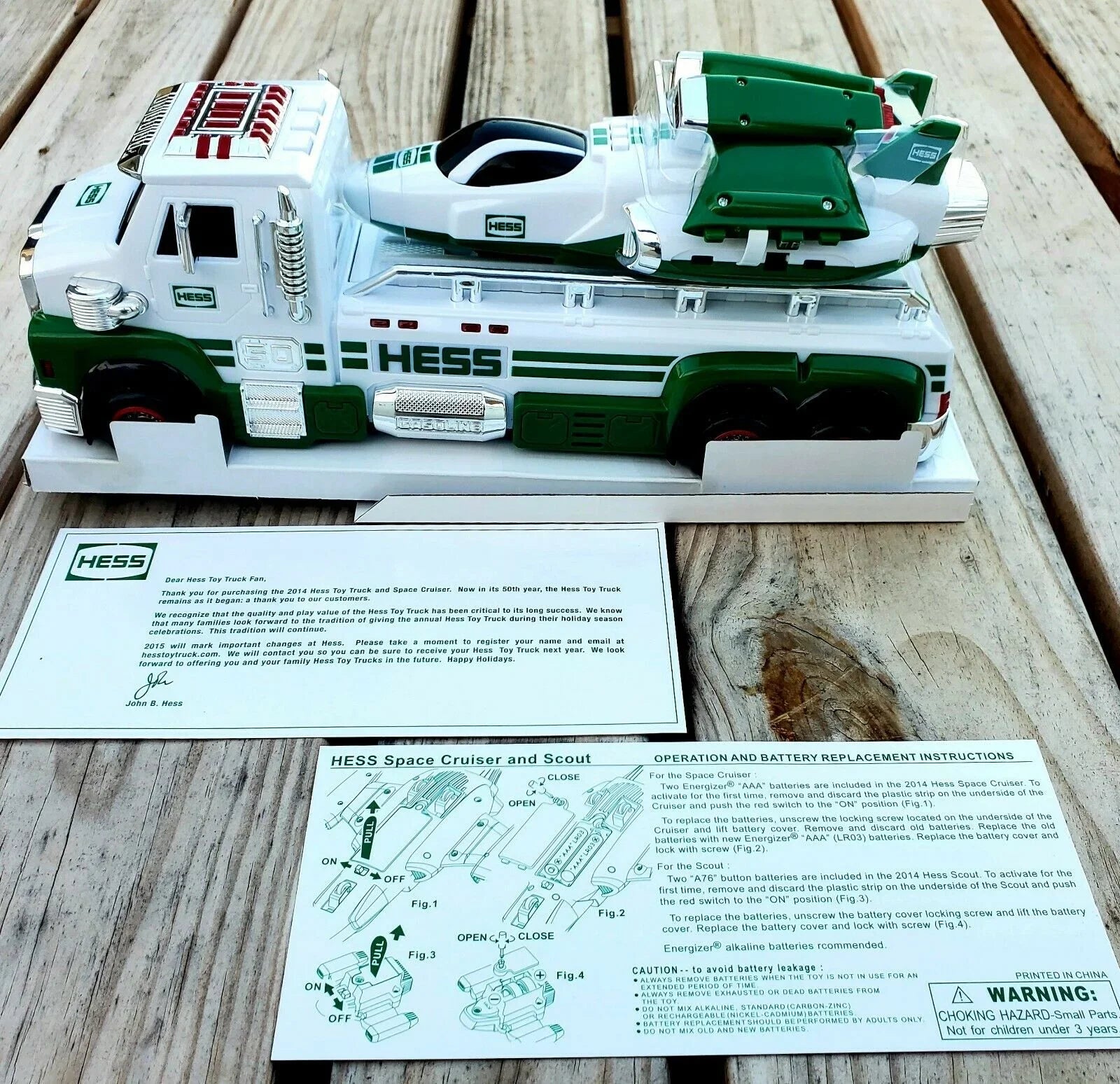 2014 Hess Truck and Space Cruiser with Scout