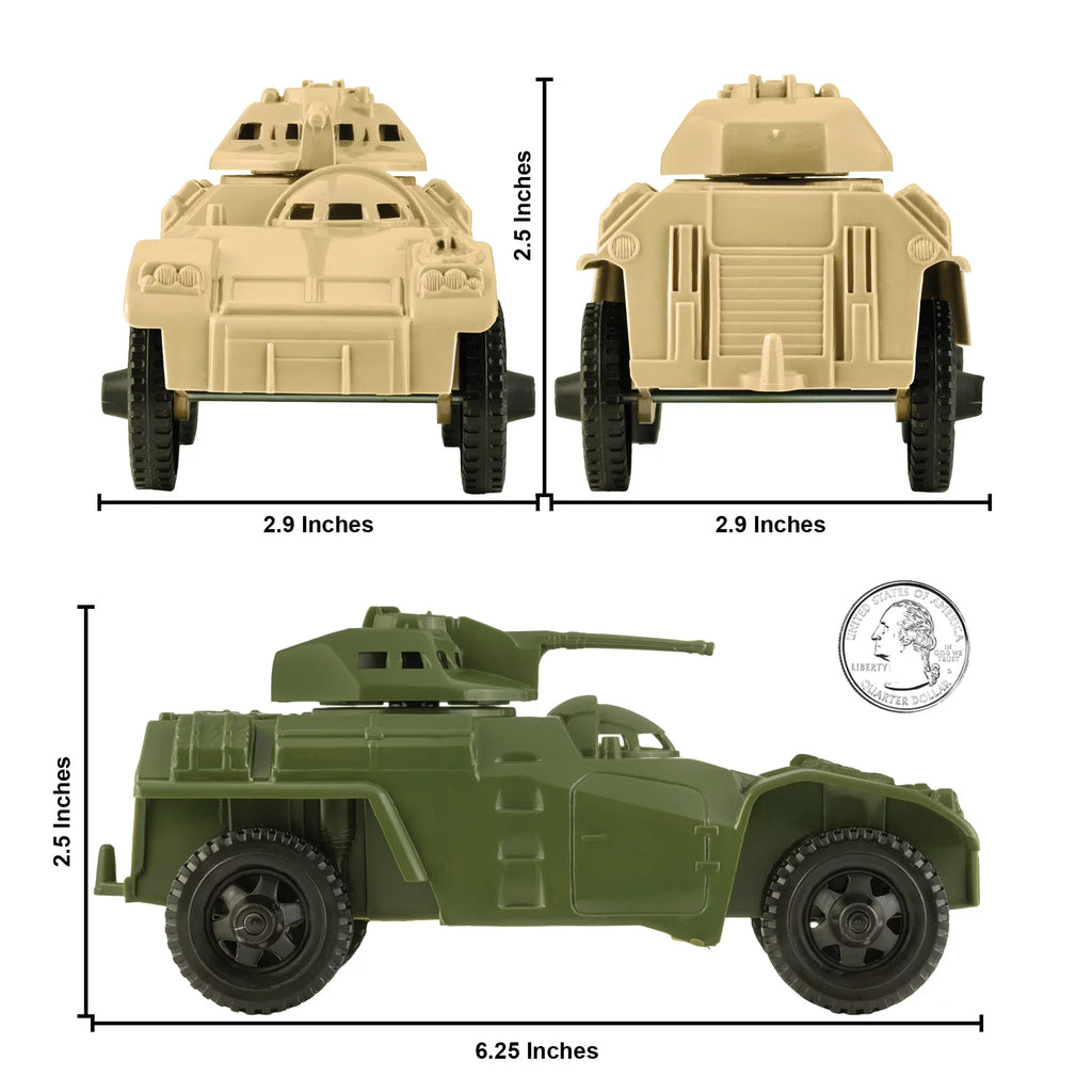 Recon Patrol Armored Scout Vehicles - Tan & Green New