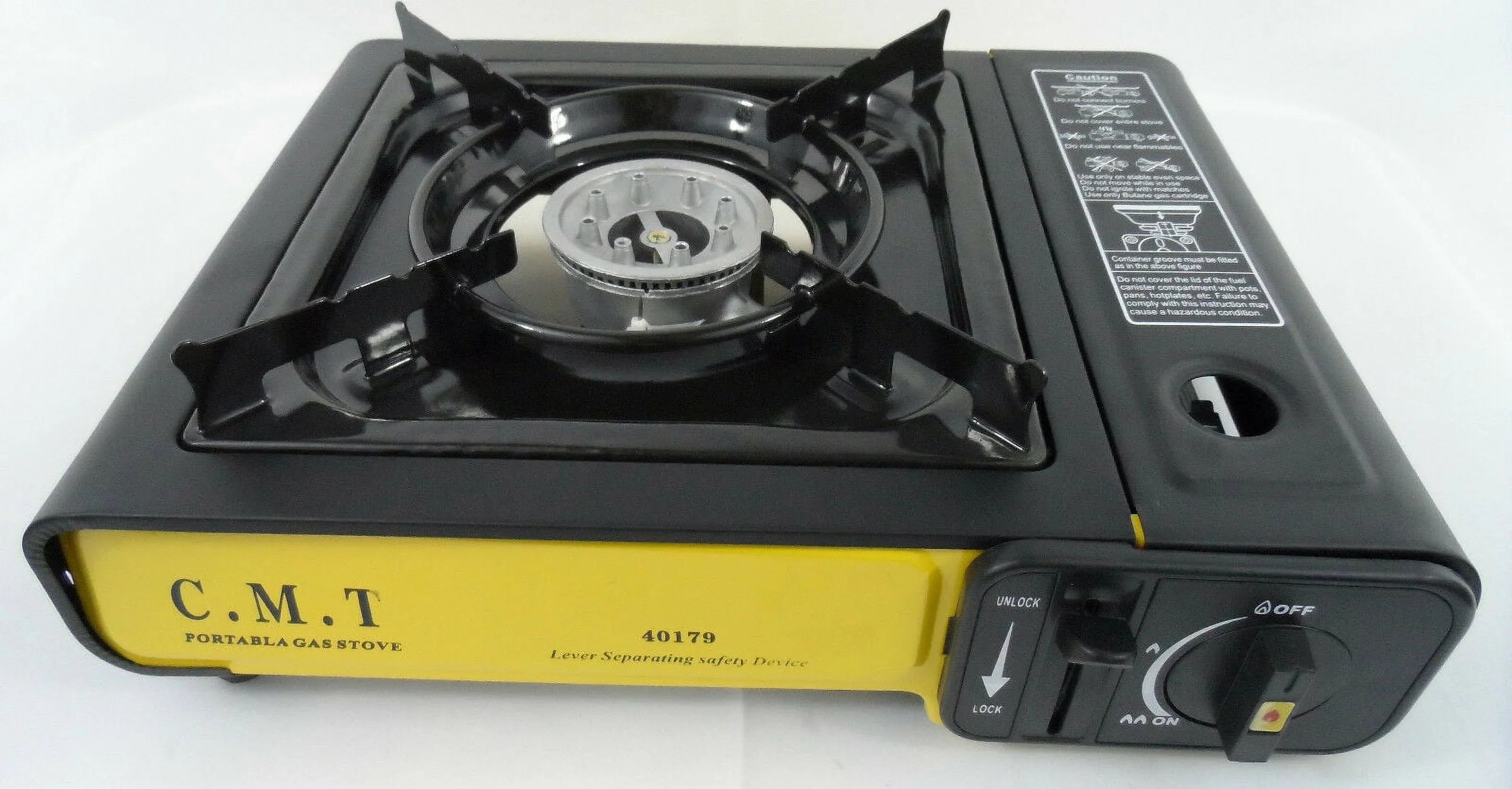 Portable Single Burner Gas Camping Stove w/ Hard Case Tabletop Stove