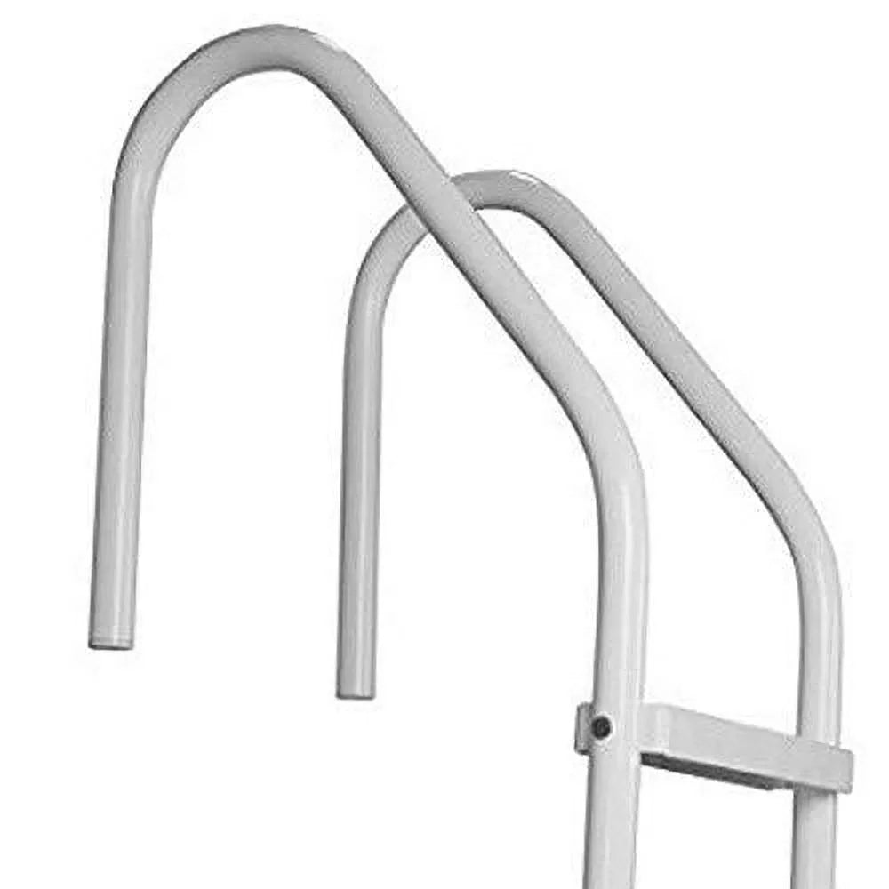 SAFTRON 3-Step In Ground Swimming Pool Ladder- White
