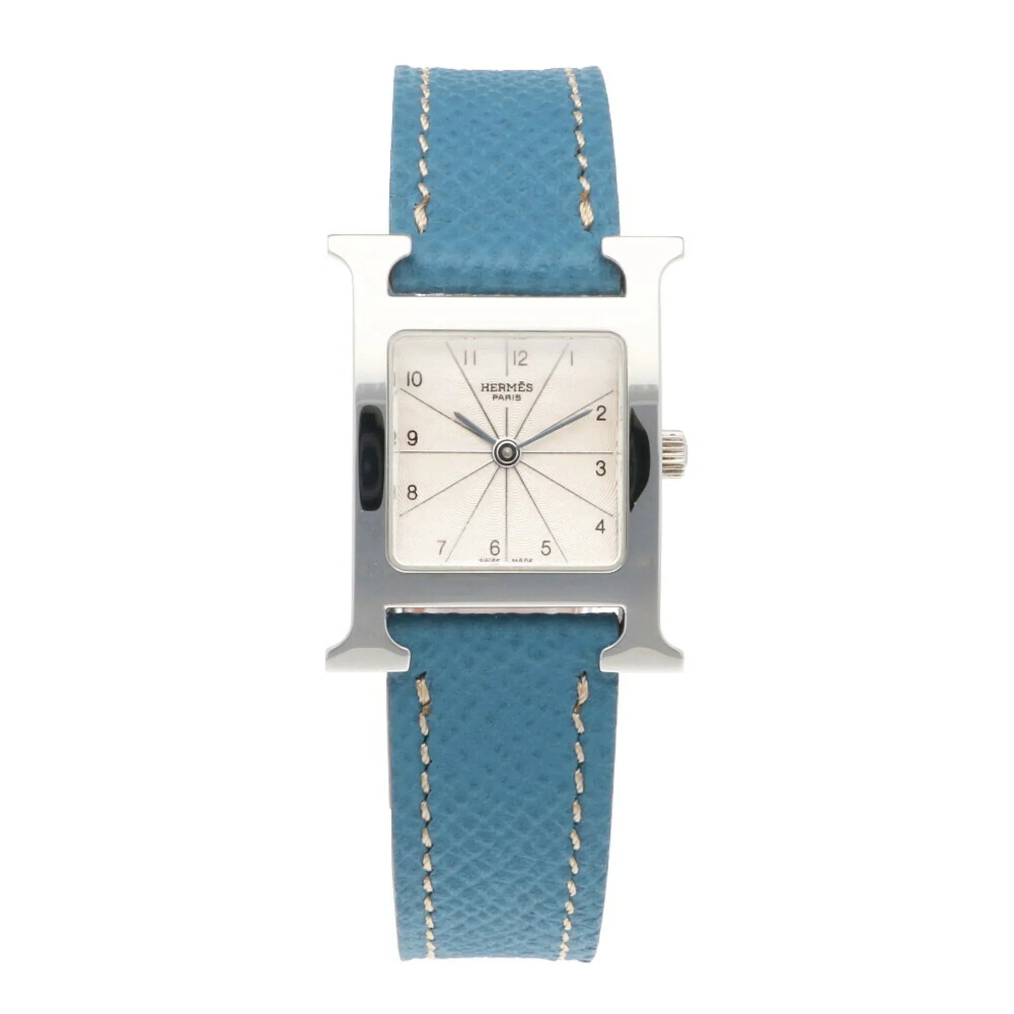 Pre-Owned Hermes H Watch Stainless Steel HH1.210 Quartz Ladies HERMES (Good)