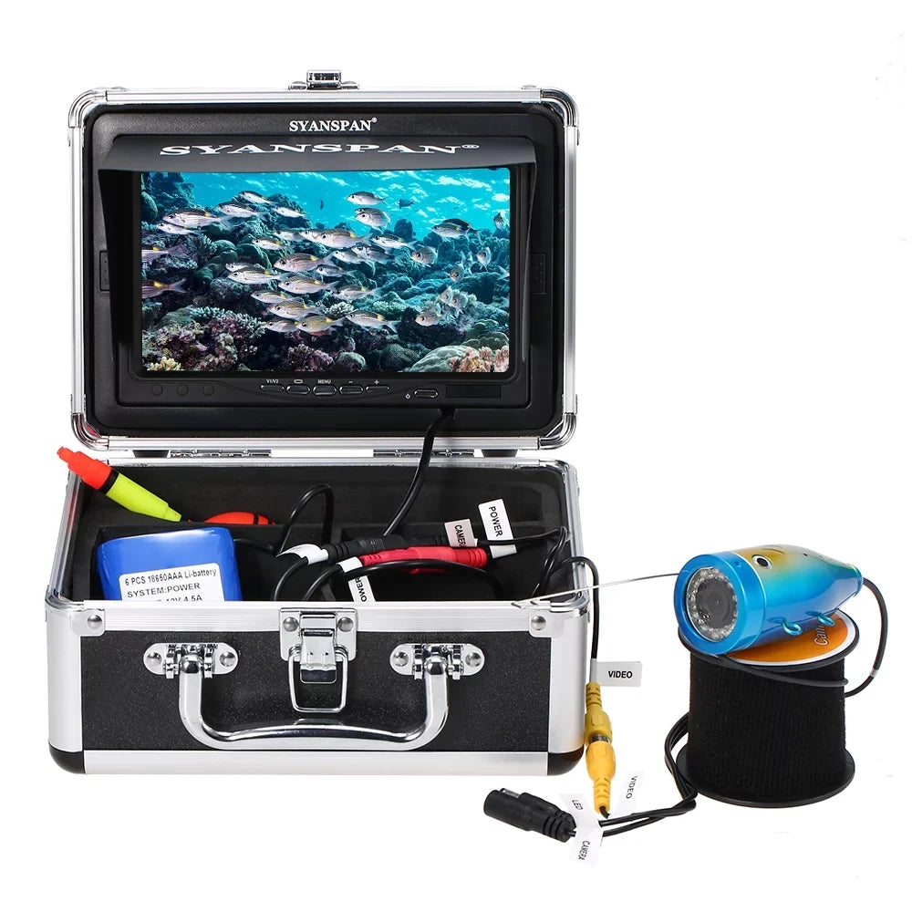 SYANSPAN Fishing Camera,1000tvl Fluid Camera Inch1000tvl Infrared Ir Leds1000tvl Liquid Camera Kit 24pcs Ice Lake Boat Fish Ice Lake 7" InchIr Leds Fish Huiop Koeb
