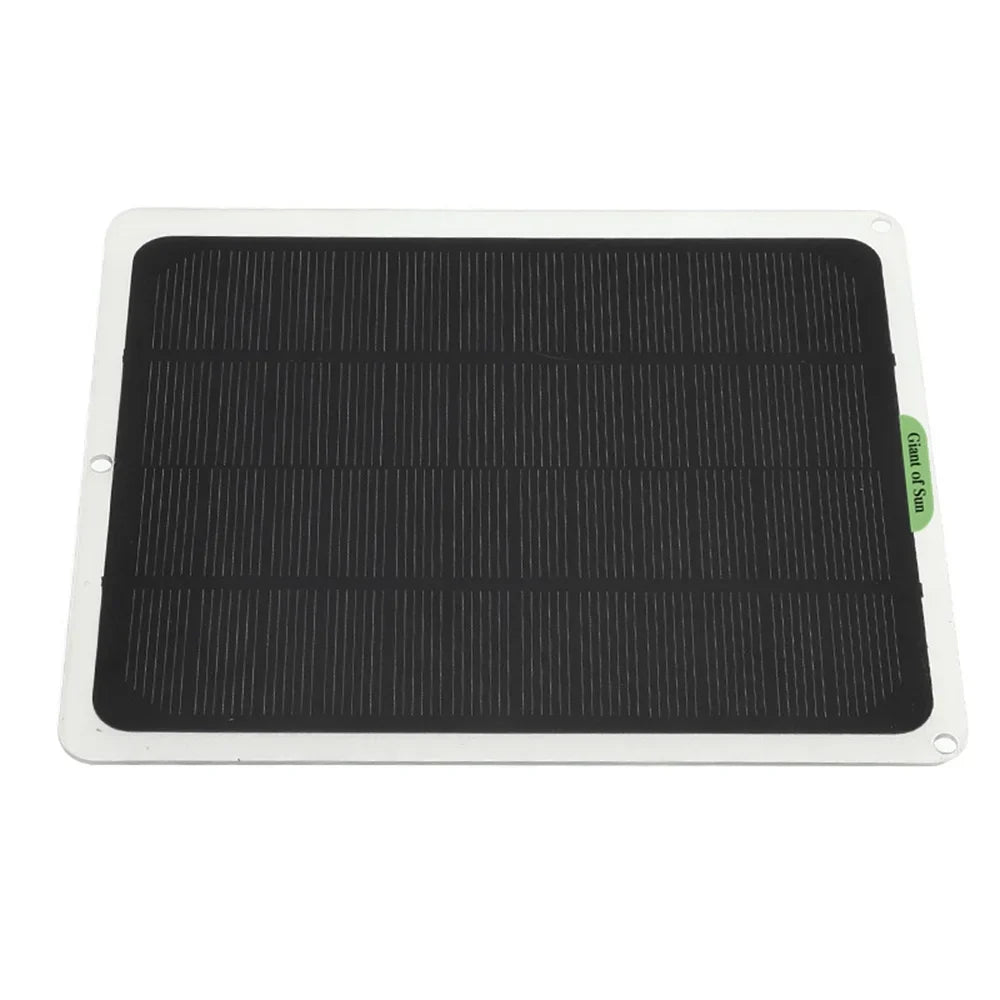 occkic 20W 12V/5V Monocrystalline Charging Flexible Solar Panels with Battery Clips for Cars RV Yachting Charger Outdoor Charger