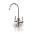 APEC Westbrook 2-Handle Instant Hot and Cold Reverse Osmosis Drinking Liquid Dispenser Faucet in Brushed Nickel