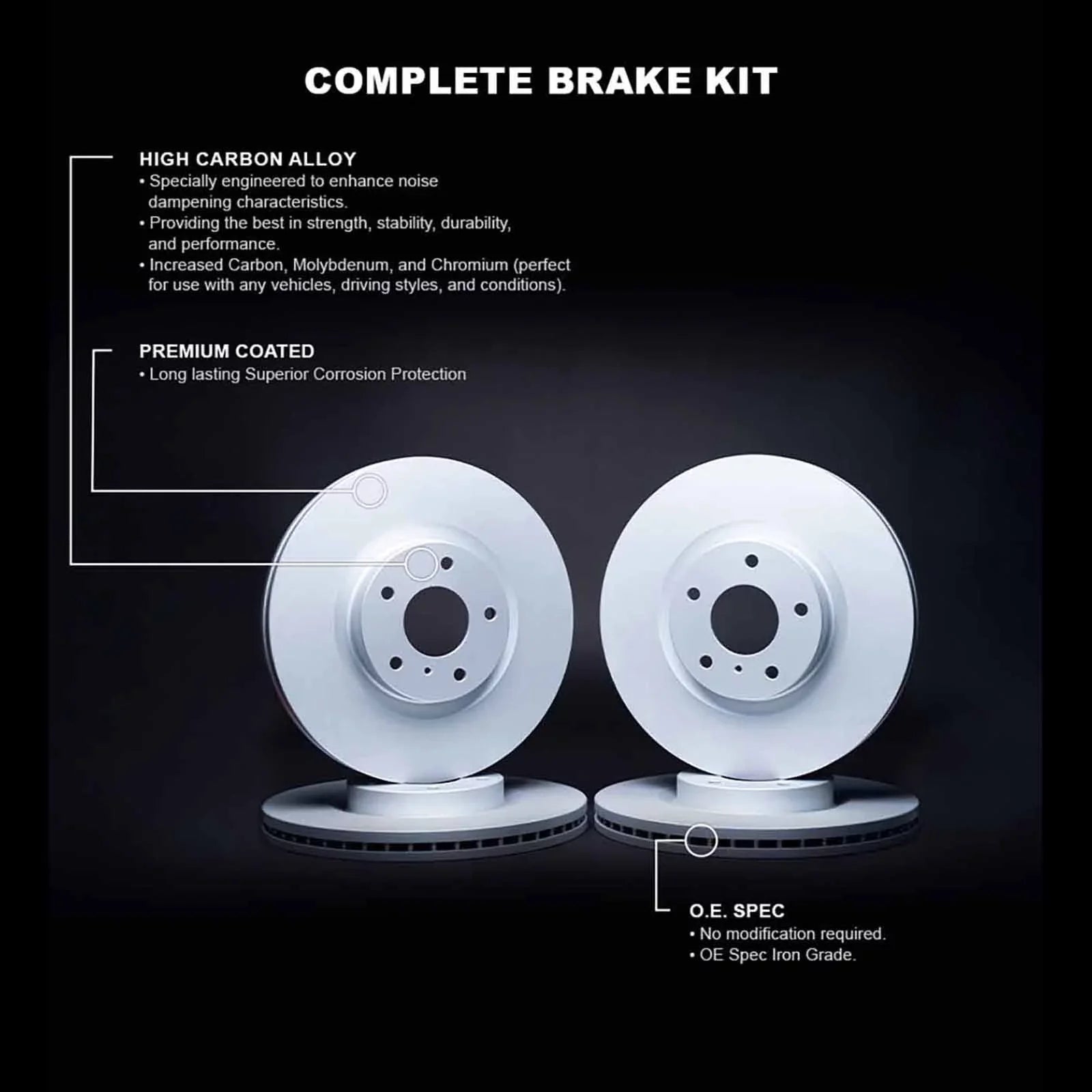 R1 Concepts Wdpn2 39029 R1 Concepts Brake Rotor Carbon Coated Fits select: 2013-2014 CHRYSLER 200, 2008-2009 DODGE CALIBER SRT-4
