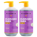 Alaffia Everyday Shea Body Wash, Shea Butter, Neem, And Coconut Oil, Lavender, 2 Pack - 32 Fl Oz Ea.