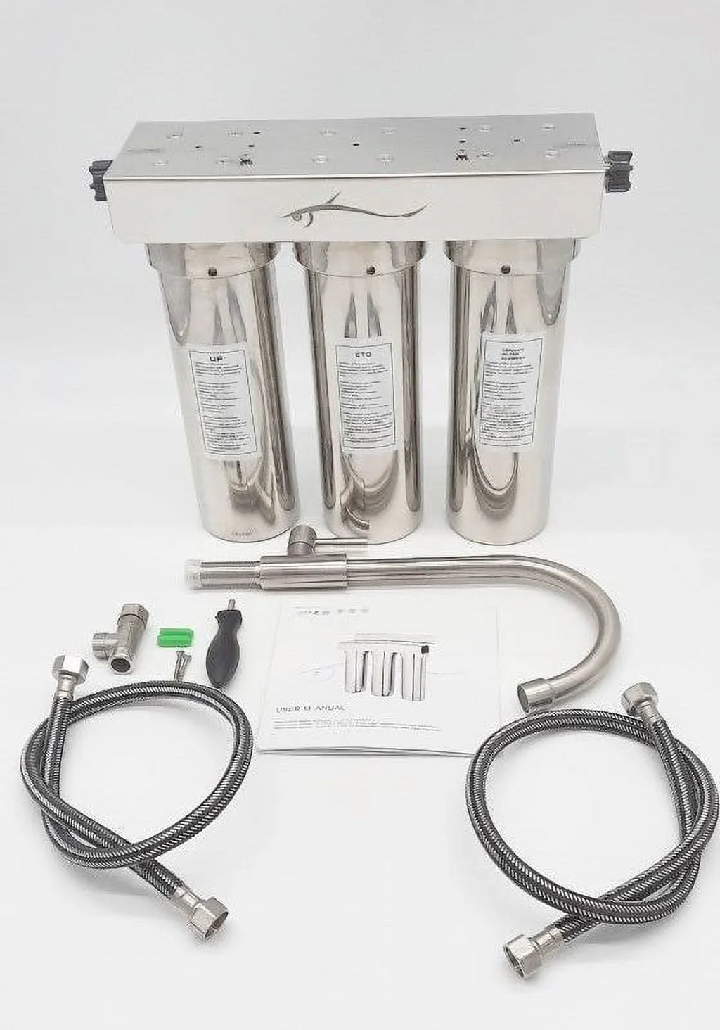 Marine Potable Fluid Ultra filtration 3 stages system stainless steel