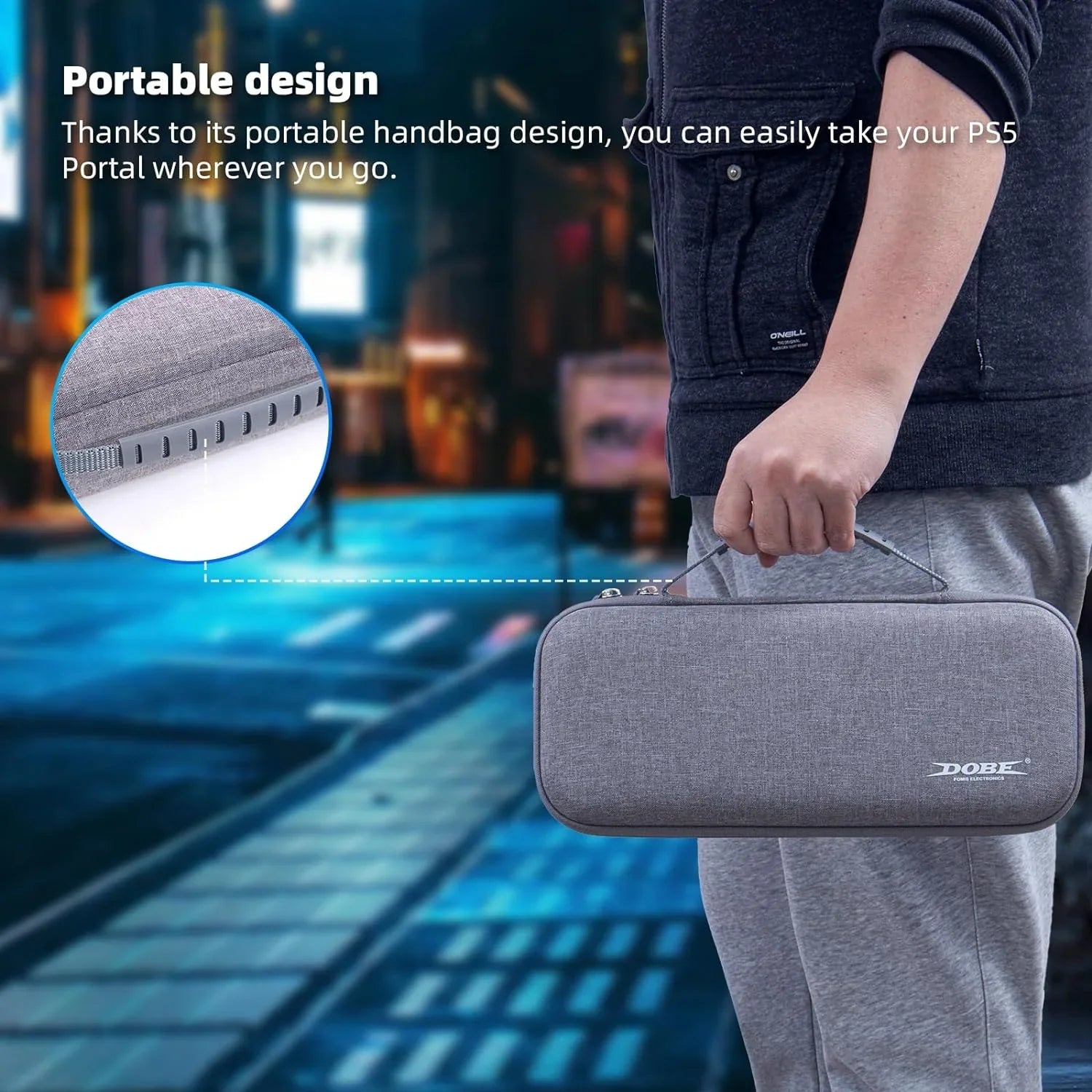Kothab Carrying Travel Storage Case Compatible with Playstation Portal Remote Player, Protective Cover Case for PS5 Portal-Shockproof Anti-Scratch, Playstation Portal Accessories