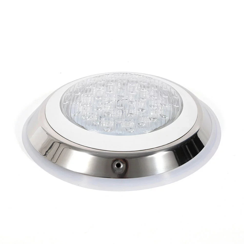 12V 54W RGB Liquid Swimming Pool Light 7 Color-Change LED Lights w/Remote IP68 Fluid Stainless Steel