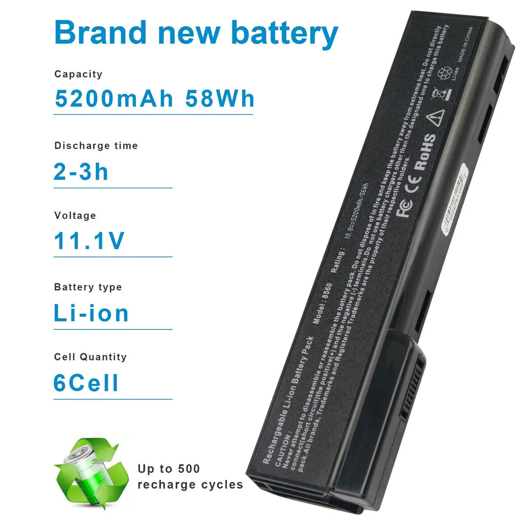 Battery For ProBook 6360b , ProBook 6460b