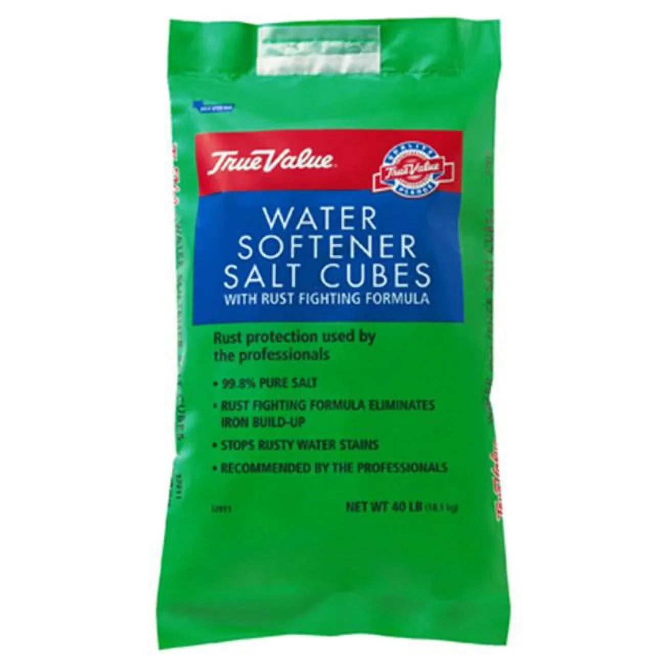 US Salt 40 lbs True Value Liquid Conditioning Salt Pellet with Rust