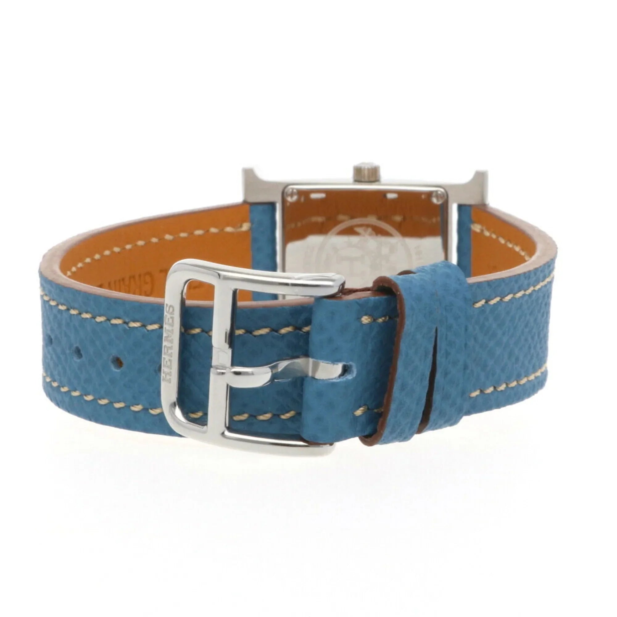 Pre-Owned Hermes H Watch Stainless Steel HH1.210 Quartz Ladies HERMES (Good)