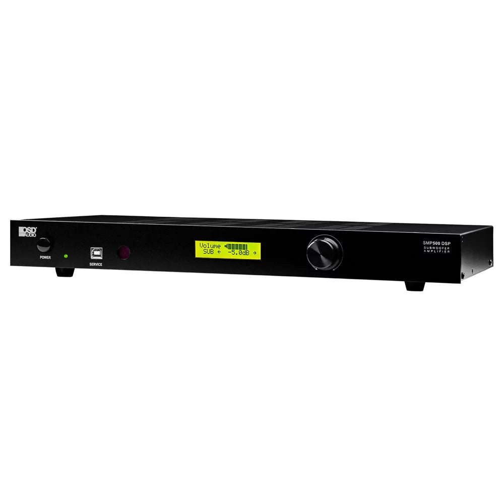 OSD SMP500 800W Mono Class D Subwoofer Amplifier, Auto Sensing, 4 -8 Ohm ETL, CE Certified DSP App Control