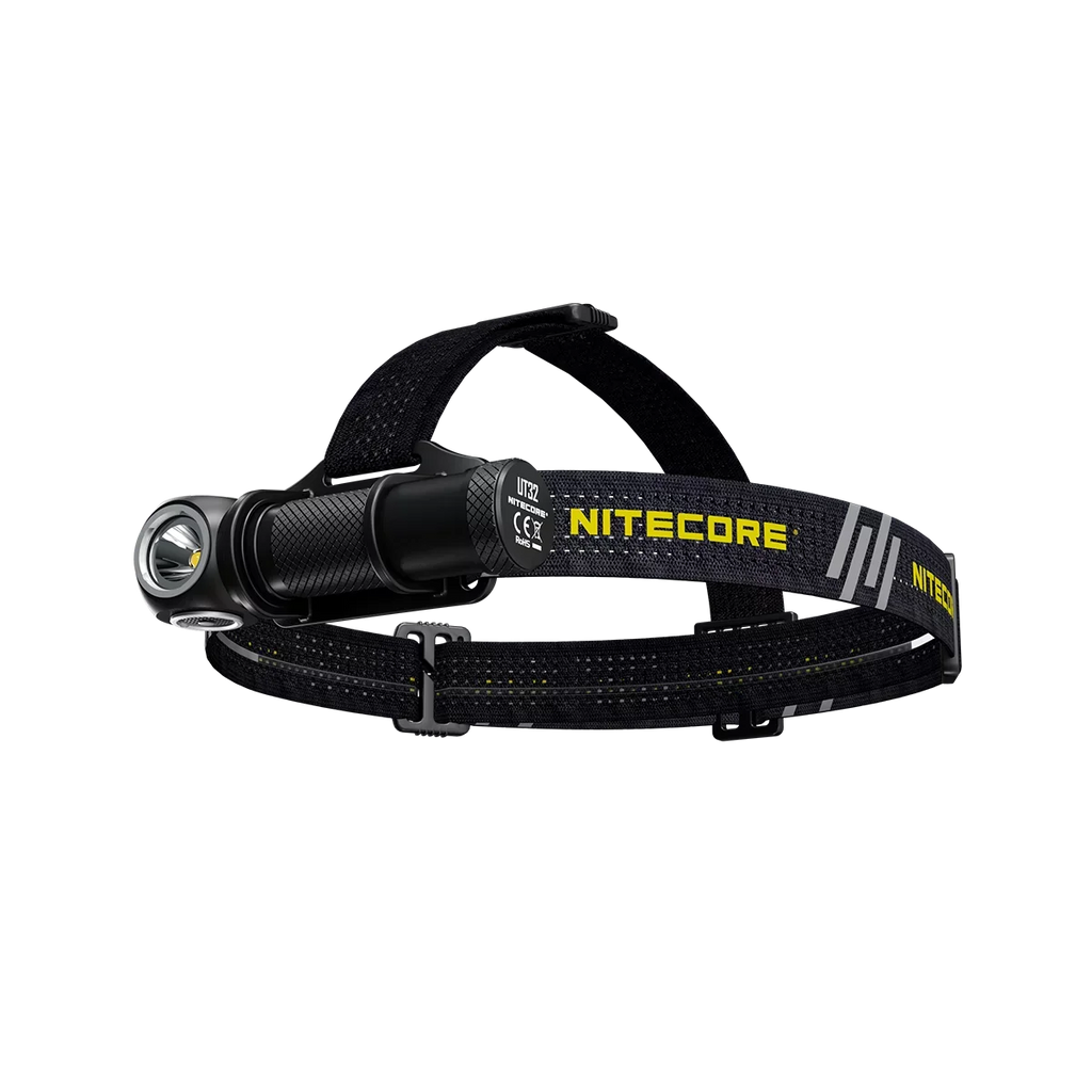 Value Bundle: Nitecore UT32 Dual Emitter Headlamp - XP-L2 V6 (5700K, Cool White) - XP-L V6 (3000K, Warm White) with 1xNitecore NL1834R USB Rechargeable Battery and 1xFree ECO-SENSA USB Cable