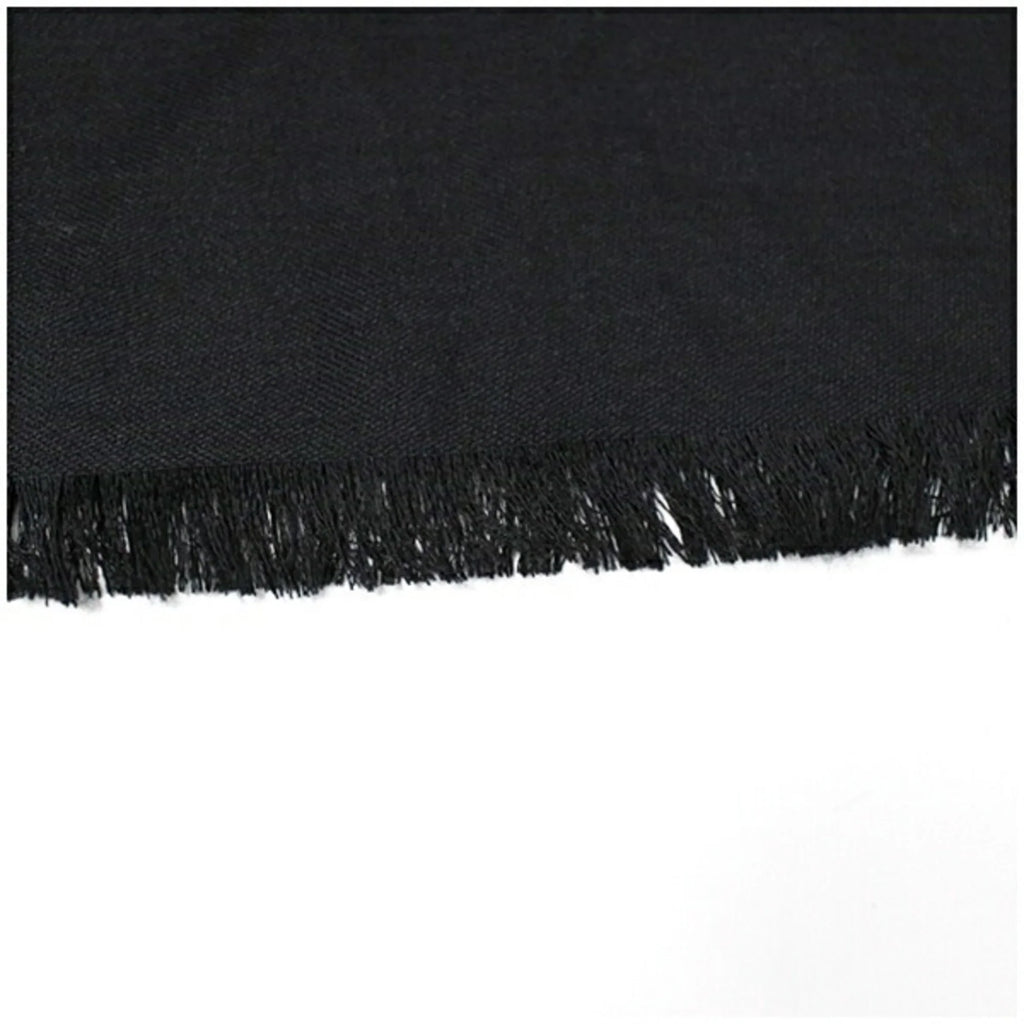 Pre-Owned Gucci Wool x Silk Stole Shawl Rectangular Black GG Pattern 165904 GUCCI Women's (Good)